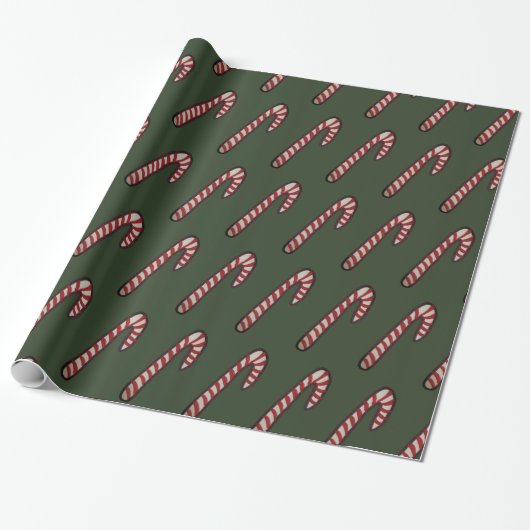 Cadeaupapier, Suikerstok Cadeaupapier (Uitgerold)