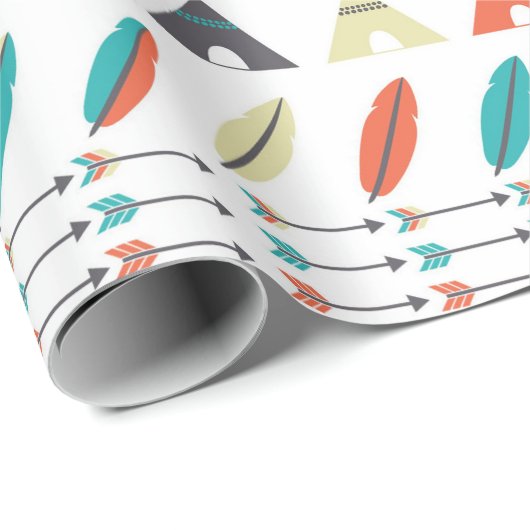 Cadeaupapier - Teepee-stam (Rol Hoek)