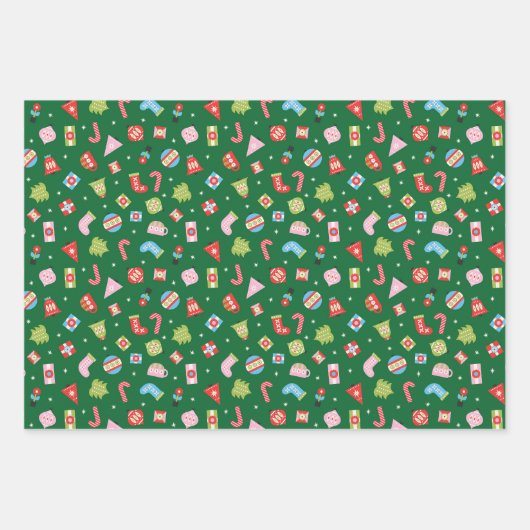 Cadeaupapier vellen Kerstmis (Voorkant)