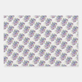Cadeaupapier Vellen - Lavendel & Roze Bloemen (Voorkant 3)