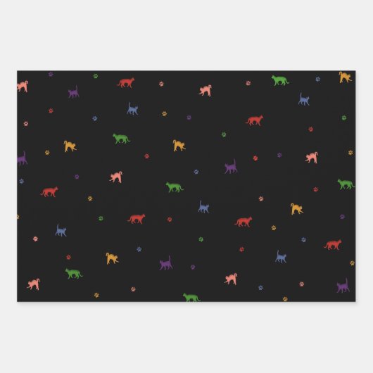 Cadeaupapier Vellen Se, cat, Christmas (Voorkant 3)