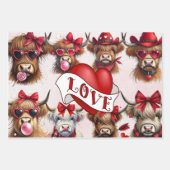Cadeaupapier Vellen Valentijnsdag Rode Harten (Voorkant 2)
