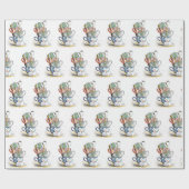 Cadeaupapier - Vintage Theekopjes (Vlak)