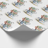 Cadeaupapier - Vintage Theekopjes (Hoek)