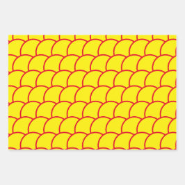 Cadeaupapier - Vis Schub Patroon