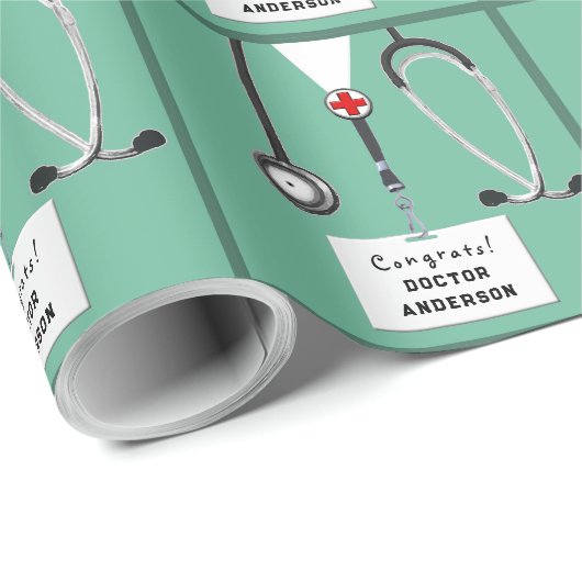 Cadeaupapier voor afstudeerders van artsen (Rol Hoek)