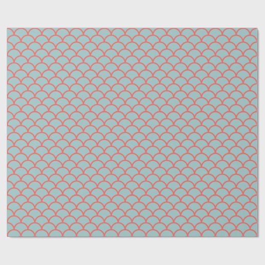 Cadeaupapier voor Aqua & Coral Holiday (Vlak)
