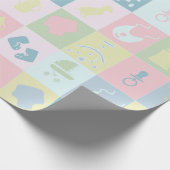 Cadeaupapier voor babyfeestje (Hoek)