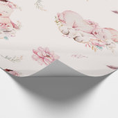 Cadeaupapier voor babyshower voor meisje (Hoek)