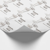 cadeaupapier voor bruinbruine kerkbruine moderne t (Hoek)