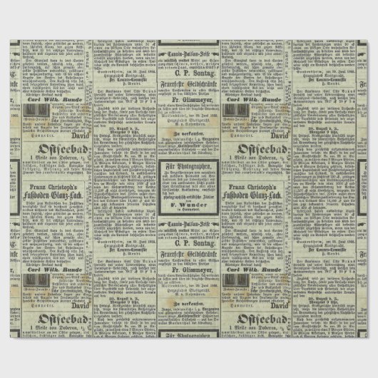 cadeaupapier voor  Duitse kranten (Vlak)