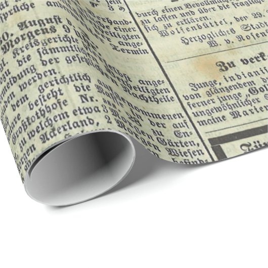 cadeaupapier voor  Duitse kranten (Rol Hoek)