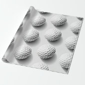 Cadeaupapier voor golfliefhebbers (Uitgerold)