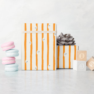 Cadeaupapier voor Halloween met spookpatroon