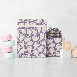 Cadeaupapier voor Halloween met spookpatroon