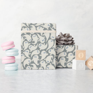 Cadeaupapier voor Halloween met spookpatroon
