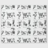 cadeaupapier voor het etsen van  exotische vruchte (Vlak)