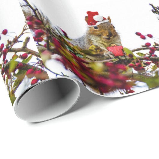 cadeaupapier voor kersteekhoorns (Rol Hoek)