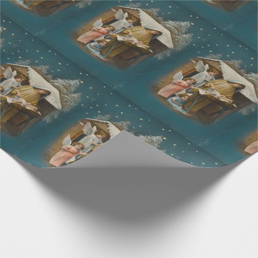 cadeaupapier voor kleurrijke  nativiteitsscènes (Hoek)