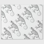 cadeaupapier voor  lizard skelet (Vlak)