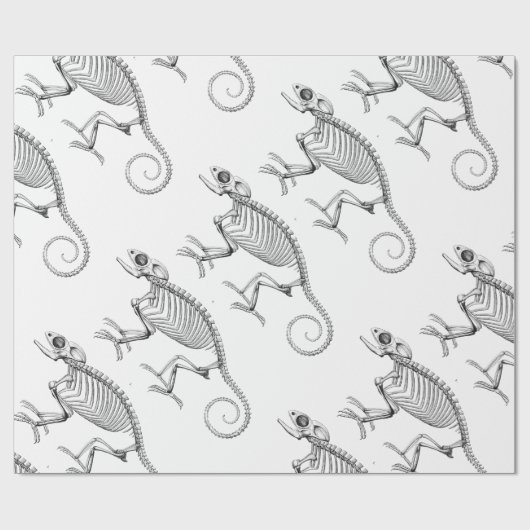 cadeaupapier voor  lizard skelet (Vlak)