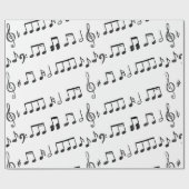 cadeaupapier voor muzieknoten voor vellen (Vlak)