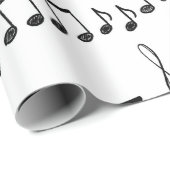 cadeaupapier voor muzieknoten voor vellen (Rol Hoek)