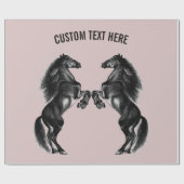 Cadeaupapier voor onberispelijke paarden - Aangepa (Vlak)