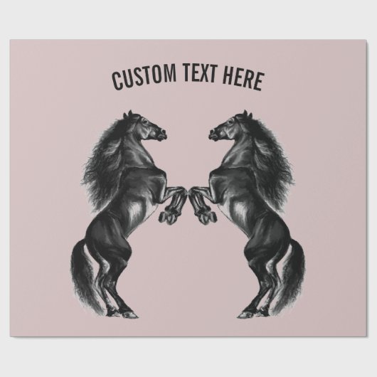 Cadeaupapier voor onberispelijke paarden - Aangepa (Vlak)