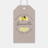 Cadeaupapier voor thuisslachterij Limoncello Kraft Cadeaulabel (Voorkant)