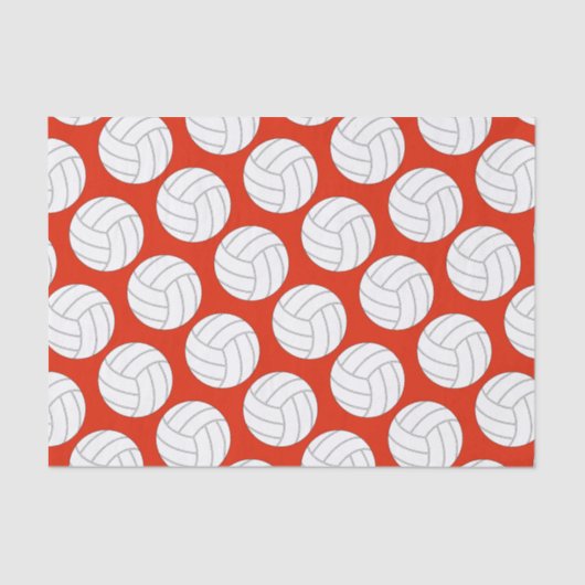 Cadeaupapier voor volleybalspeler tissuepapier (Voorkant)