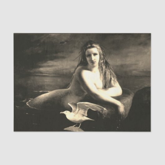 Cadeaupapier voor zeemeerminnen en zeegarenden tissuepapier (Voorkant)