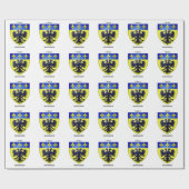 Cadeaupapier wapen van L'Aigle in Normandië (Vlak)
