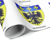 Cadeaupapier wapen van L'Aigle in Normandië (Rol Hoek)