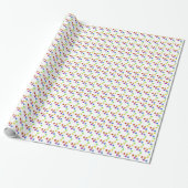 Cadeaupapier – Willekeurig gekleurde stippen (Uitgerold)