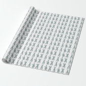 Cadeaupapier - Witte Pluimstaart (Uitgerold)