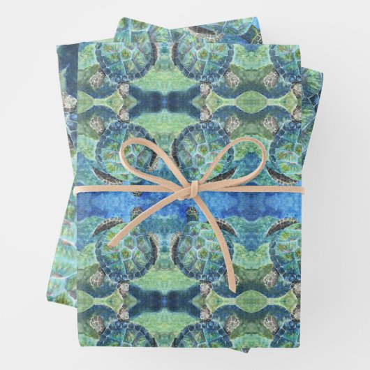 Cadeaupapier Zee Turtle #2 (In situ)