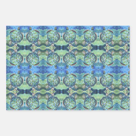 Cadeaupapier Zee Turtle #2 (Voorkant)