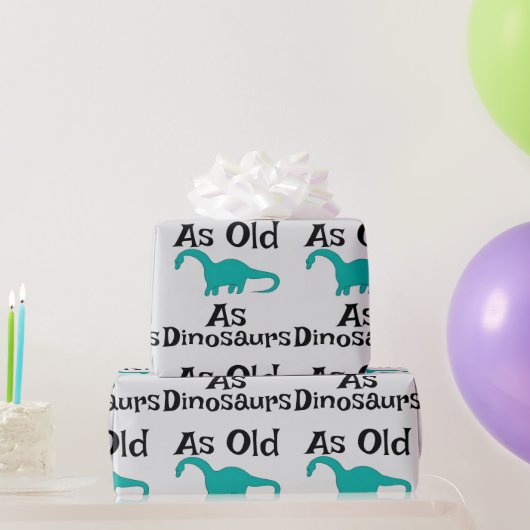 Cadeaupapier zo oud als dinosauriërs (Feestgeschenken)
