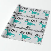 Cadeaupapier zo oud als dinosauriërs (Uitgerold)