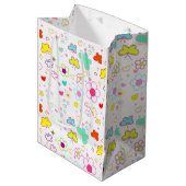 Cadeaupapierontwerp voor geschenk medium cadeauzakje (Voorkant Gekanteld)