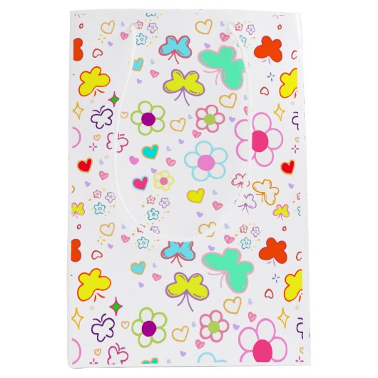 Cadeaupapierontwerp voor geschenk medium cadeauzakje (Voorkant)
