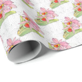 Cadeaupapierrol - Roze Orchidee Cadeaupapier (Rol Hoek)