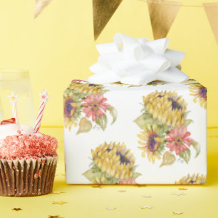Cadeaupapierrol - Sunflower Trio Cadeaupapier
