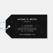 Cadeaupiercing Tattoo Studio Zwart Cadeaulabel (Achterkant Horizontaal)