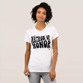Cadeauproposal Retro Erebruidmaagd Bruidsfeest T-shirt (Voorkant volledig)