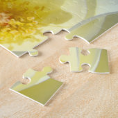 Cadeaupuzzel Witte Gele Pastel Rozen Bloemen Legpuzzel (Zijkant)