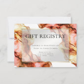 Cadeauregister | Abstracte Waterverf herfstkleuren Kaart (Voorkant)