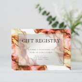 Cadeauregister | Abstracte Waterverf herfstkleuren Kaart (Staand voorkant)