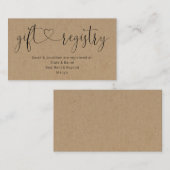 Cadeauregister invoegen / Bijlage voor uitnodiging (Voorkant / Achterkant)